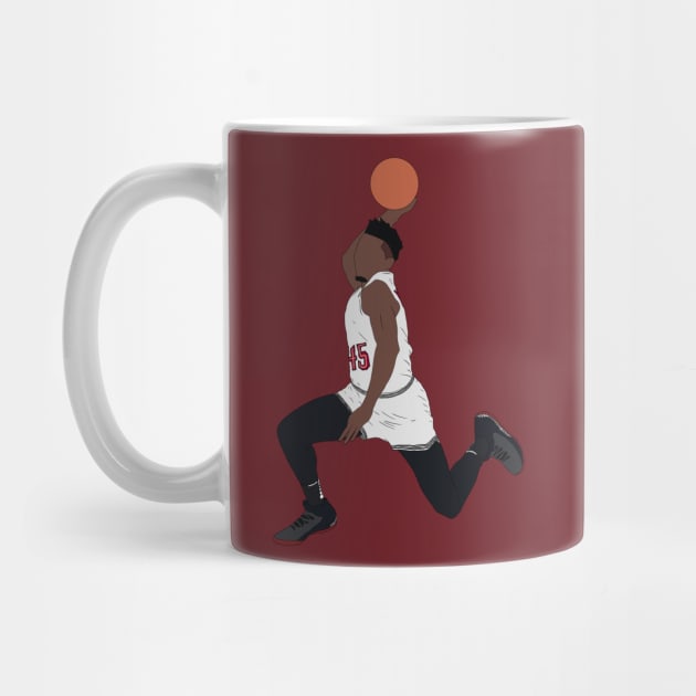 Donovan Mitchell Slam Dunk (Cavs) by rattraptees